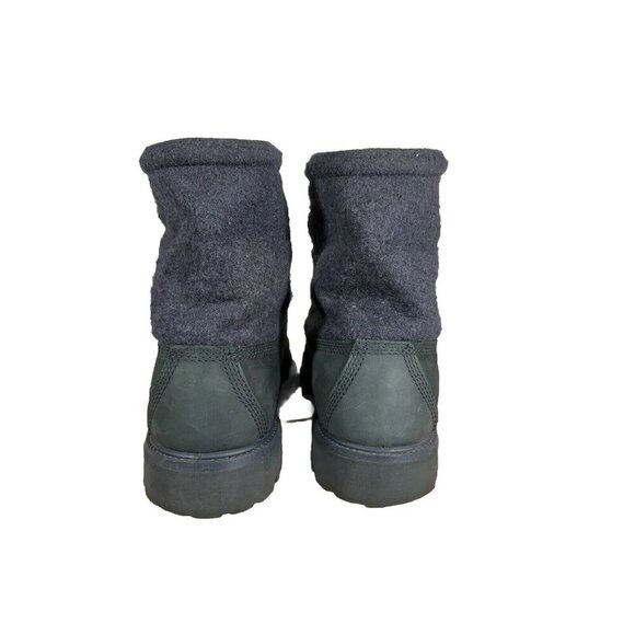 Timberland Navy Suede Wool Boots Round Toe Rubber Sole Toggle Closure Size 11M - Picture 7 of 15